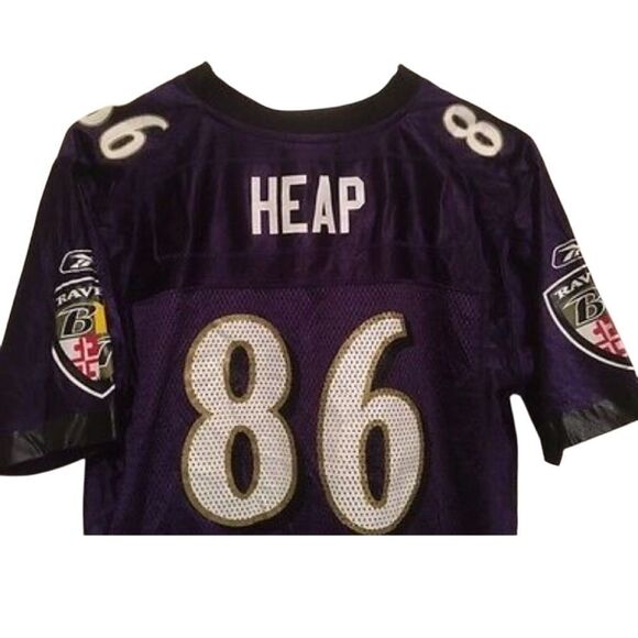 BALTIMORE RAVENS TODD HEAP SIZE YOUTH LARGE 14-16 REEBOK JERSEY - Picture 2 of 5